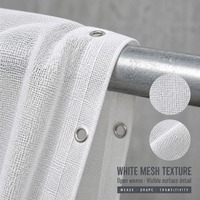 Filet de sécurité blanc 220 GSM pour la construction, 2 x 20 m, pour la protection contre les chutes industrielles, les chantiers de construction et les enclos temporaires de zones de travail