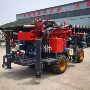 Новая пневматическая колесная буровая установка для бурения скважин на воду, дизельная, для строительства, сельского хозяйства и горных работ, глубина бурения до 300 метров - Product Image 2
