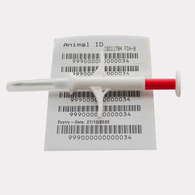 1.4*8MM ISO7814/7815 Animal Microchip RFID Microchip Syringe for Dog Pet