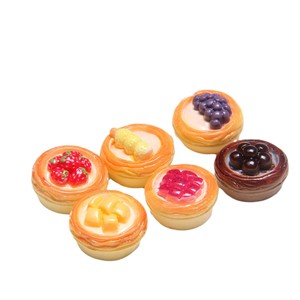 QQ Resina, simulación de comida, tarta de huevo, postre, pastel, modelo de tarta de huevo portuguesa, adorno, decoración - Product Image 4