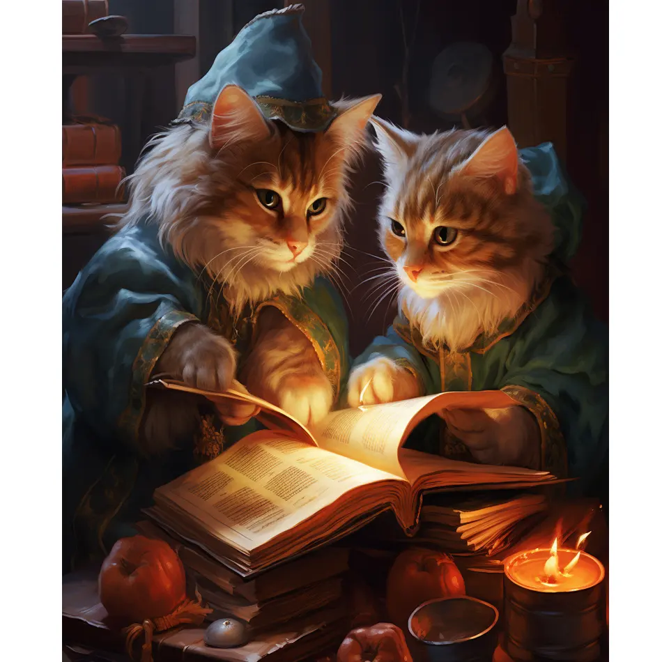 Tam yuvarlak elmas nakış okuma kitap kedi hayvanlar elmas boyama çapraz dikiş desenleri taklidi ev dekor 30x40cm