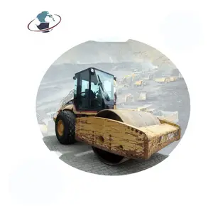 Günstige gebrauchte Caterpillar CS683E Einzel trommel verdichter, Japan hergestellt 20 Tonnen CAT Straßen walze in China