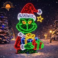 Luz LED Decorativa Comercial para Exteriores 2D 3D |   Decoración Navideña para Jardín, Espectáculo de Luces Festivas