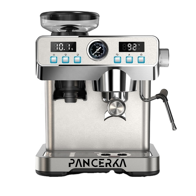 CHOKOVIE Hot Selling Metal Professional Espresso Machine 20Bar 51mm Commercial Espresso Machine With Grinder for Household Hotel