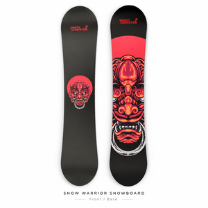 Snowboard tout-terrain Snow Warrior Red Black Mask 151-157 cm pour homme débutant - Product Image 1