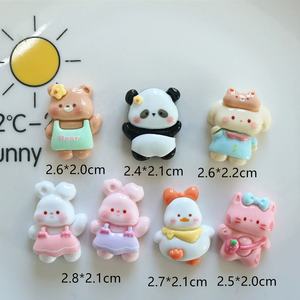 <span class=keywords><strong>Venta</strong></span> Caliente de Adornos de Resina con Forma de Animales de Dibujos Animados, Panda y <span class=keywords><strong>Patitos</strong></span> de Resina, para Decoración de Fundas de Teléfono - Product Image 6