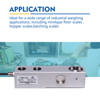 Sensor Timbangan Silvanus High Accuracy C3 Shear Beam Load Cell XBH-4.4t Stainless Steel IP68 untuk Timbangan Lantai Hopper