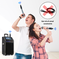 Système de microphone sans fil UHF XLR avec émetteur et récepteur, pour micro, table de mixage audio, système PA, amplificateur, haut-parleur