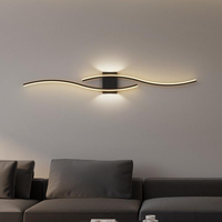 Lampe murale de chevet de chambre à coucher luxueuse et minimaliste, luminaire d'ambiance pour mur de fond de salon et grille de couloir