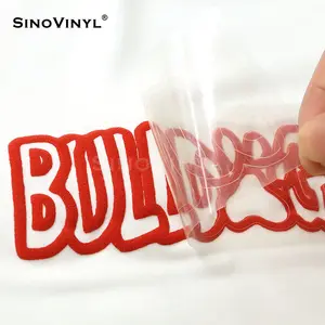 SINO VINYL Transfer folie Benutzer definierte Größe Puff Wärme übertragung Vinyl Easy Peeling Rollen HTV Textile Puff Vinyl Wärme für Stoff T-Shirt PU