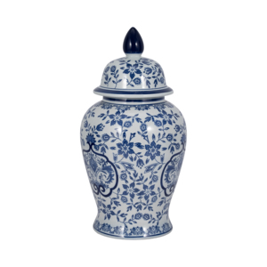 Vaso in Ceramica Stile Ginger Jar con Design Floreale per Arredamento Soggiorno e Decorazione Tavolo - Product Image 4