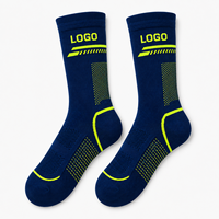 Chaussettes de cyclisme personnalisées OEM ODM, chaussettes de compression à séchage rapide, chaussettes de sport respirantes avec logo personnalisé, faible MOQ