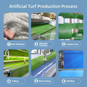 <span class=keywords><strong>Gazon</strong></span> artificiel professionnel résistant aux UV pour terrain de football, 50 mm, durable, vert, 4 m x 25 m, pour terrain de football, stade - Product Image 3