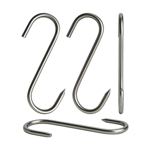 Gancho en Forma de S de Acero Inoxidable 304 con Acabado Liso para Colgar Carne, Uso en Carnicerías, Cocinas, Minería e Industria Pesada - Product Image 3