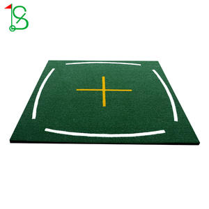 Tapis de frappe de golf SG avec base en TPR 160x160cm, tapis d'entraînement professionnel pour swing avec personnalisation du logo, pour utilisation en intérieur et en extérieur - Product Image 1
