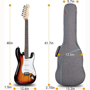 Échantillon gratuit OEM Sac de guitare résistant à l'eau Sac de guitare rembourré Sac de transport pour guitare - Product Image 1