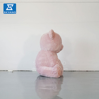 Poupée géante d'événement personnalisée ours gonflables modèle de dessin animé ours en peluche rose pour la publicité