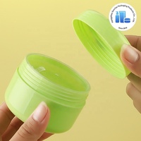 Pot en PP vert, gamme de capacités complète : 10g, 20g, 30g, 50g, 100g, 150g, 200g, 250g, pot vide à couvercle vissé