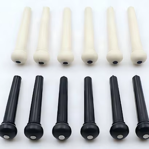 Wholesale Factory Direct ABS Guitar String Pegs, Black White Bridge Pins Universal Acoustic Guitar <b>End</b> Pin Parts - Product Image 1