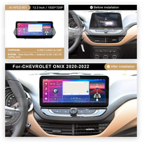 2020-2022 untuk Chevrolet Onix Auto Stereo Dash Fascia Trim 12.3 inci Headunit Android Mobil GPS Amplifier Canbus Kabel Daya 1 Tahun