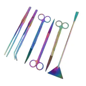 Kit de nettoyage d'aquarium télescopique 6 en 1 amélioré Brosse pour aquarium