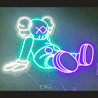 Letrero LED, Letrero de Neón LED Personalizado, Letreros Electrónicos LED de Neón Personalizados, Personajes de Dibujos Animados Brillantes, Cosplay de Valorant con Neón