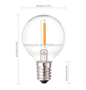 4W 220V tübüler ampul Retro Tungsten Filament akkor lamba Retro Filament ampul E27 LED AC 60 E12 ampul ışıkları 5W -20 - 40 0.5