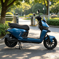 Moto électrique pour adultes CKD SKD 12 pouces homologuée pour la route 1100/1300W Vitesse 60 km/h Scooter électrique avec assistance au pédalage