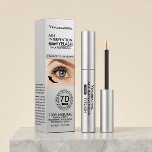 Sérum Végétalien Accélérant <span class=keywords><strong>la</strong></span> Croissance <span class=keywords><strong>des</strong></span> Cils, Hydratant aux Extraits Naturels de Plantes pour Allonger, Épaissir et Noircir – Personnalisable, Livraison Rapide - Product Image 1
