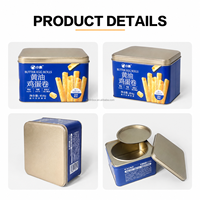 Boîte en métal personnalisable JYB pour macarons carrés, biscuits, rouleaux d'œufs, snacks, chocolats – Emballage cadeau pour mariages et événements professionnels