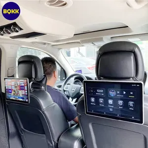 Android voiture tv appui-tête moniteur enfant arrière voiture écran appui-tête moniteur avec HD in and out