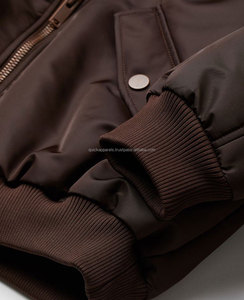 Chaqueta Bomber de Poliéster para Mujer, Diseño de Moda, Venta al por Mayor, Personalizable, Transpirable, Resistente al Viento, para Invierno - Product Image 3