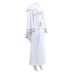 <span class=keywords><strong>Halloween</strong></span> carnaval fête déguisement jeu de rôle film espace bataille Padme Amidala femmes <span class=keywords><strong>robe</strong></span> blanche DISN-006 - Product Image 4