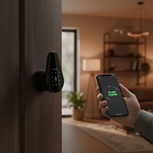 Glomarket Ble <b>Smart</b> with Tuya TTLock Biometric Fingerprint Password Digital Knob <b>Lock</b> Keyless Entry for Home Apartment Office - Product Image 1