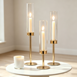 Trouvez des bougeoirs similaires : Candelabre pas cher en acrylique transparent, grand modèle, pour décoration de mariage, bougeoirs en acrylique pour décoration de mariage - Product Image 5