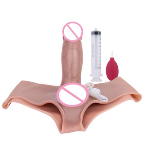 Реалистичный страпон-дилдо SXXY с функцией эякуляции для стимуляции точки G, секс-игрушка для взрослых, для лесбийских пар, для игр вдвоем, с эффектом выделения жидкости. - Product Image 3