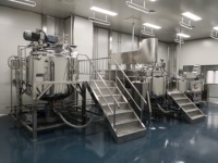 Mélangeur Homogénéisateur Sous Vide 100L - 2000L pour Cosmétiques, Machine à Mélanger à Cisaillement Élevé pour la Fabrication de Produits de Beauté