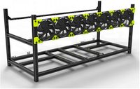 NOUS-STOCK VEDDHA V4C 8-12 GPU Aluminium Empilable en Plein Air Ordinateur Cadre De Bureau Cas Autorisé Distributeur