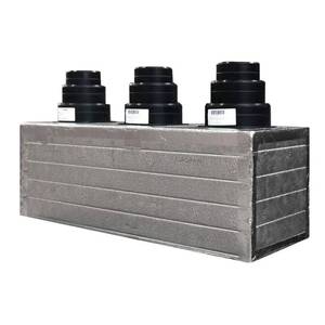 Plenum industriel flexible en polyester expansé à 3 voies avec 3 connexions coniques (100, 127, 150 mm) pour montage au plafond - 3 zones - CAN - Product Image 3