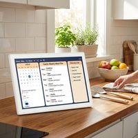 Perencana Jadwal Harian 32GB WiFi Layar Sentuh IPS FHD 15,6 Inci Sinkronisasi Kalender Bingkai Foto Digital Family Hub Kalender Elektronik