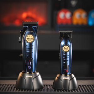 WMARK NG-8260 Tondeuse à cheveux professionnelle pour hommes, moteur sans balais rechargeable, autocollants DIY, tondeuse de précision pour barbier - Product Image 4