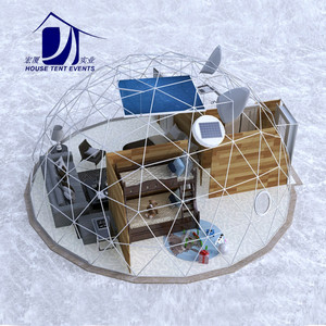 Tente Dôme 6-8 Personnes Ouverture Automatique Rapide Une Chambre Moderne Quatre Saisons Grand Espace Maison Bulle Transparente - Product Image 2