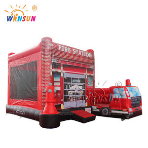 Combo de castillo inflable semicerrado de alta calidad Winsun, casa de rebote para fiestas infantiles con tobogán para entretenimiento - Product Image 2