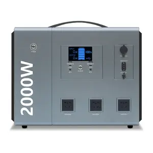 Universal Travel Allpowers Portable 220v Lifepo4 Battery Power Station 2000W Solar Energy Storage Outdoor Mobile Power Supply