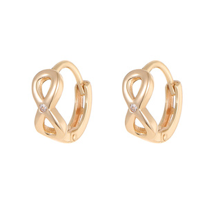 Hot-selling 925 Sterling Silver <strong>Infinity</strong> Symbol Jewelry Zircon Hoop <strong>Earrings</strong> Ring for Woman Gift - Product Image 2