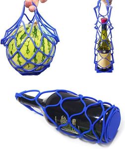 Sac de transport pliable en silicone tendance pour bouteilles de vin, organisateur en maille pour fêtes, cadeaux et boîtes de thé – Offre spéciale - Product Image 5