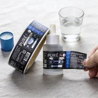 Etiquetas Adhesivas Personalizadas, Impresas, Resistentes al Agua, Ecológicas, con Adhesivo Fuerte, MOQ Bajo, Aplicables a Alimentos, Bebidas, Cosméticos, etc.