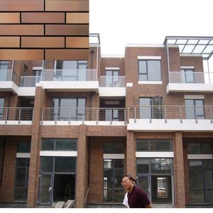 Revêtement mural extérieur marocain décoratif briques rouges carreaux <span class=keywords><strong>de</strong></span> revêtement mural pierre <span class=keywords><strong>de</strong></span> culture pour patio extérieur - Product Image 5