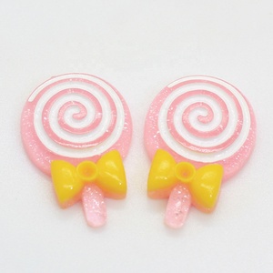 Màu Hỗn Hợp 100 Chiếc Lolly Long Lanh Với Nơ Nhựa Lollipop Kẹo Sổ Lưu Niệm DIY - Product Image 2