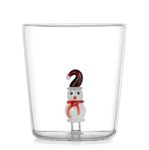 Gobelet festif personnalisé OEM/ODM en forme de sapin de Noë<span class=keywords><strong>l</strong></span>, gobelet à eau créatif avec détails 3D, verre résistant à la chaleur, mug à lait - Product Image 1